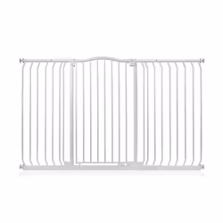 Safetots Extra Tall Curved Top Gate - Matt White, 152cm - 161cm