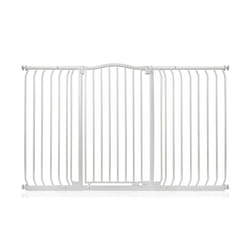 Safetots Extra Tall Curved Top Gate - Matt White, 152cm - 161cm