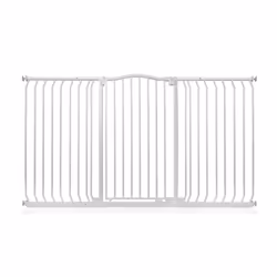 Safetots Extra Tall Curved Top Gate - Matt White, 161cm - 170cm