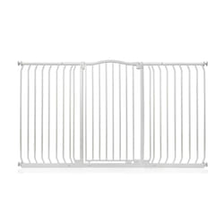 Safetots Extra Tall Curved Top Gate - Matt White, 161cm - 170cm
