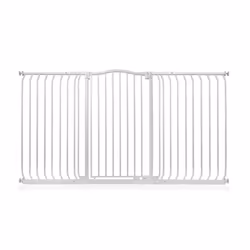 Safetots Extra Tall Curved Top Gate - Matt White, 170cm - 179cm