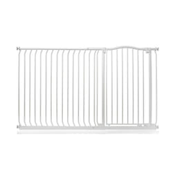 Safetots Extra Tall Curved Top Gate - Matt White, 171cm - 180cm