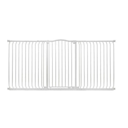 Safetots Extra Tall Curved Top Gate - Matt White, 197cm - 206cm