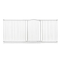 Safetots Extra Tall Curved Top Gate - Matt White, 225cm - 234cm