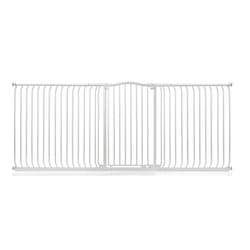 Safetots Extra Tall Curved Top Gate - Matt White, 234cm - 243cm