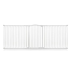 Safetots Extra Tall Curved Top Gate - Matt White, 271cm - 280cm