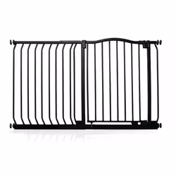 Safetots Curved Top Safety Gate - Matt Black, 125cm - 134cm