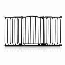 Safetots Curved Top Safety Gate - Matt Black, 143cm - 152cm