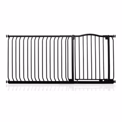 Safetots Curved Top Safety Gate - Matt Black, 171cm - 180cm