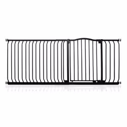 Safetots Curved Top Safety Gate - Matt Black, 189cm - 198cm