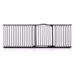 Safetots Curved Top Safety Gate - Matt Black, 225cm - 234cm