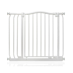 Safetots Curved Top Safety Gate - Matt White, 80cm - 89cm
