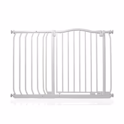 Safetots Curved Top Safety Gate - Matt White, 107cm - 116cm