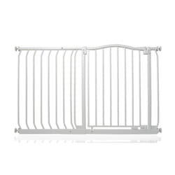 Safetots Curved Top Safety Gate - Matt White, 116cm - 125cm