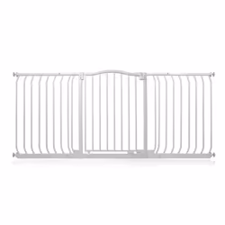 Safetots Curved Top Safety Gate - Matt White, 161cm - 170cm