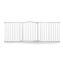 Safetots Curved Top Safety Gate - Matt White, 188cm - 197cm