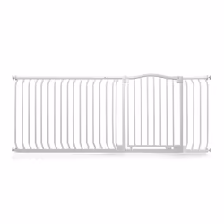 Safetots Curved Top Safety Gate - Matt White, 189cm - 198cm