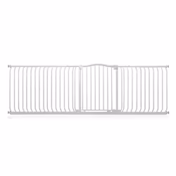 Safetots Curved Top Safety Gate - Matt White, 234cm - 243cm