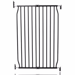 Safetots Extra Tall Eco Screw Fit Baby Gate - 70cm - 80cm, Black