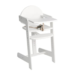 Safetots Grow With Me Wooden High Chair - White