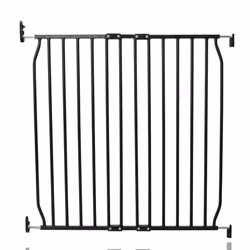 Safetots Eco Screw Fit Baby Gate - 80cm - 90cm, Black