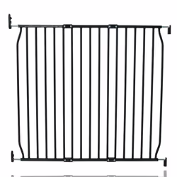 Safetots Eco Screw Fit Baby Gate - 100cm - 110cm, Black