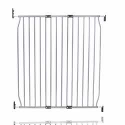 Safetots Eco Screw Fit Baby Gate - 90cm - 100cm, Grey