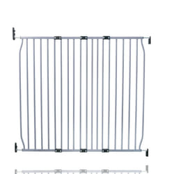 Safetots Eco Screw Fit Baby Gate - 110cm - 120cm, Grey