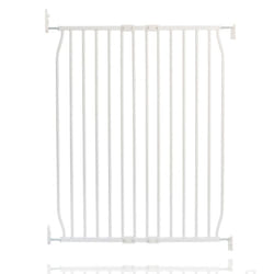 Safetots Extra Tall Eco Screw Fit Baby Gate - 80cm - 90cm, White