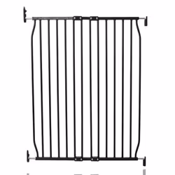 Safetots Extra Tall Eco Screw Fit Baby Gate - 80cm - 90cm, Black