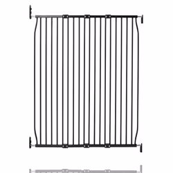 Safetots Extra Tall Eco Screw Fit Baby Gate - 110cm - 120cm, Black