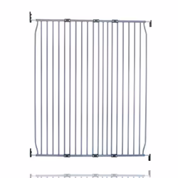 Safetots Extra Tall Eco Screw Fit Baby Gate - 120cm - 130cm, Grey