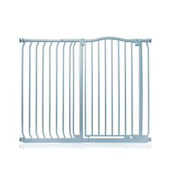 Safetots Extra Tall Curved Top Gate - Matt Grey, 116cm - 125cm