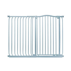 Safetots Extra Tall Curved Top Gate - Matt Grey, 125cm - 134cm