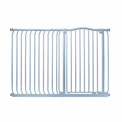 Safetots Extra Tall Curved Top Gate - Matt Grey, 134cm - 143cm