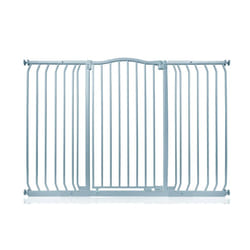 Safetots Extra Tall Curved Top Gate - Matt Grey, 143cm - 152cm