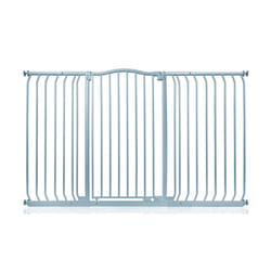 Safetots Extra Tall Curved Top Gate - Matt Grey, 152cm - 161cm