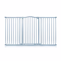 Safetots Extra Tall Curved Top Gate - Matt Grey, 161cm - 170cm