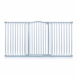 Safetots Extra Tall Curved Top Gate - Matt Grey, 179cm - 188cm