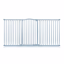 Safetots Extra Tall Curved Top Gate - Matt Grey, 188cm - 197cm