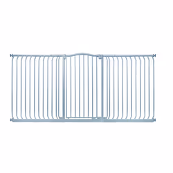 Safetots Extra Tall Curved Top Gate - Matt Grey, 197cm - 206cm
