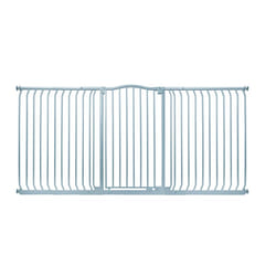 Safetots Extra Tall Curved Top Gate - Matt Grey, 197cm - 206cm