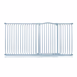 Safetots Extra Tall Curved Top Gate - Matt Grey, 207cm - 216cm