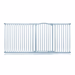Safetots Extra Tall Curved Top Gate - Matt Grey, 216cm - 225cm