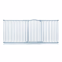 Safetots Extra Tall Curved Top Gate - Matt Grey, 225cm - 234cm