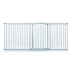 Safetots Extra Tall Curved Top Gate - Matt Grey, 225cm - 234cm
