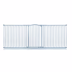 Safetots Extra Tall Curved Top Gate - Matt Grey, 271cm - 280cm