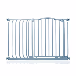 Safetots Curved Top Safety Gate - Matt Grey, 107cm - 116cm