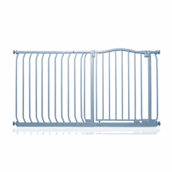 Safetots Curved Top Safety Gate - Matt Grey, 134cm - 143cm