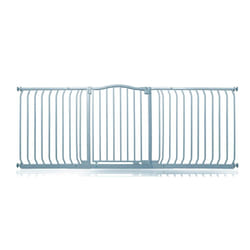 Safetots Curved Top Safety Gate - Matt Grey, 188cm - 197cm